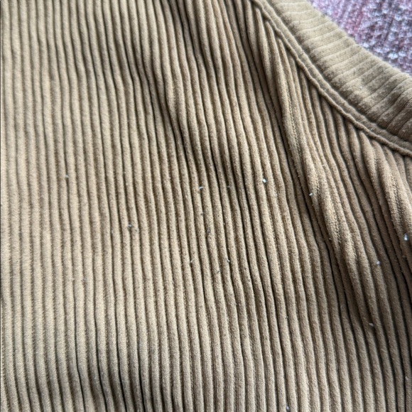 Aerie Ribbed Camel Crop Top - Picture 4 of 8